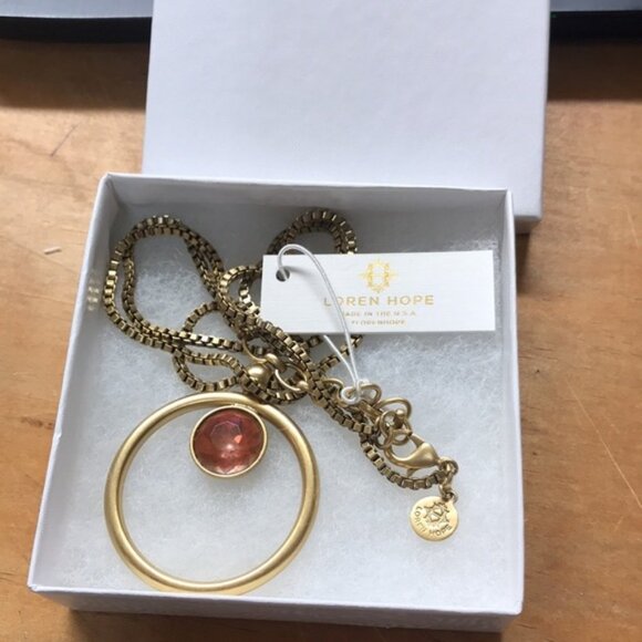 Loren Hope Cecilia Metallic Box Chain Necklace - Picture 2 of 4